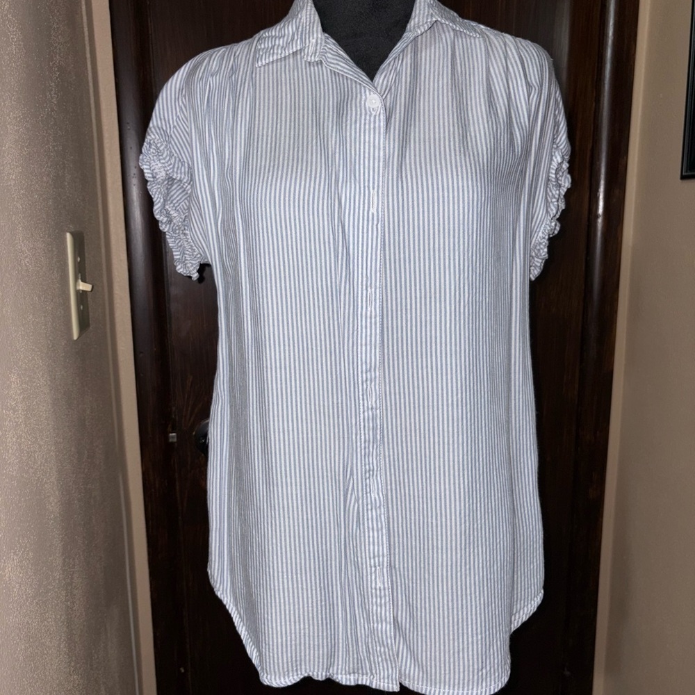 Beachlunchlounge White Button Down Shirt Relaxed Fit